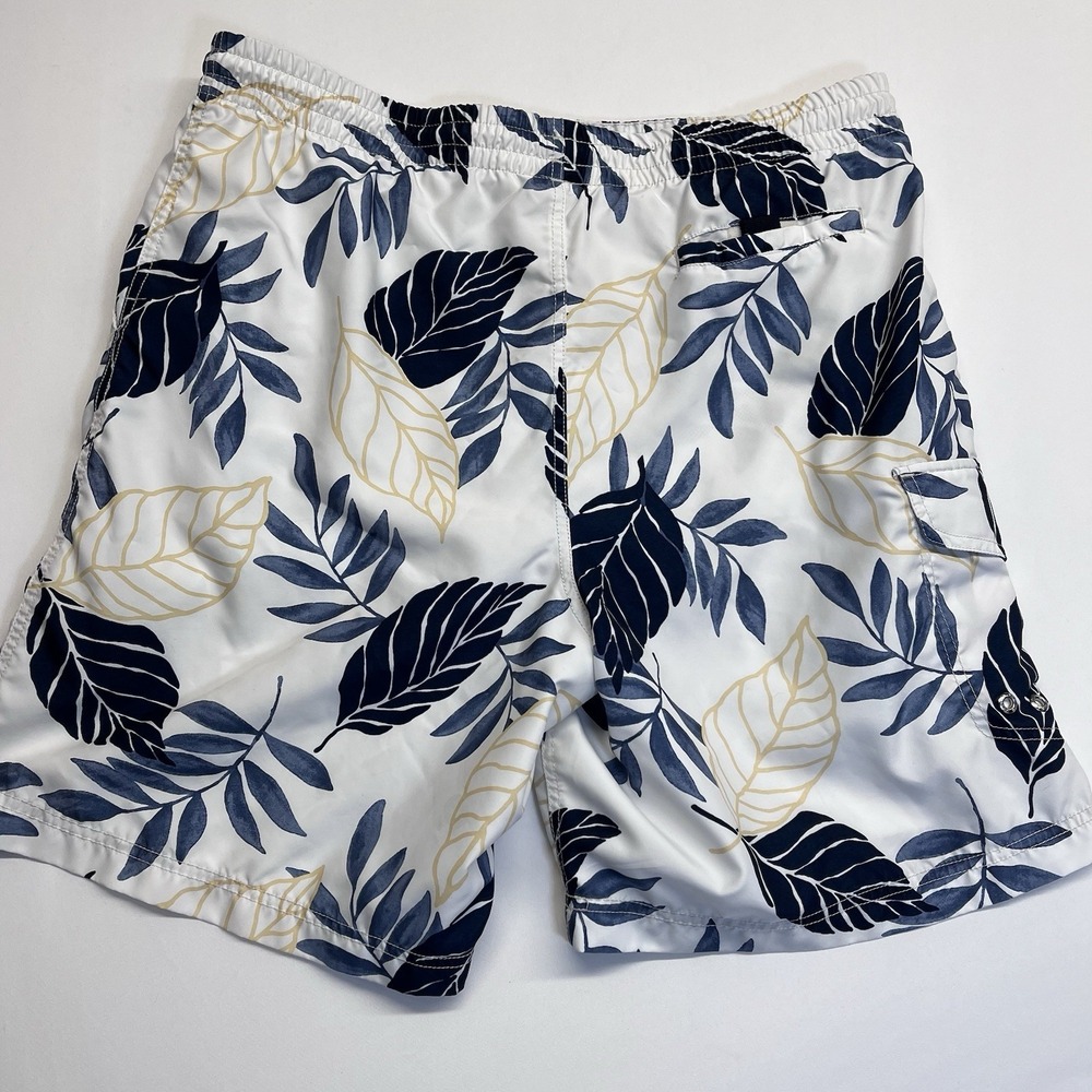 Nautica Men Size M 36 Swim Trunks Shorts Hawaiian Tropical Beach Ocean Bathing - Picture 2 of 6